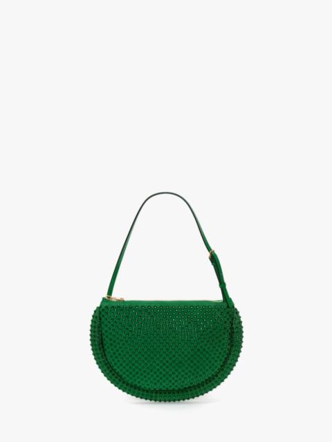 JW Anderson BUMPER MOON LEATHER SHOULDER BAG WITH CRYSTAL