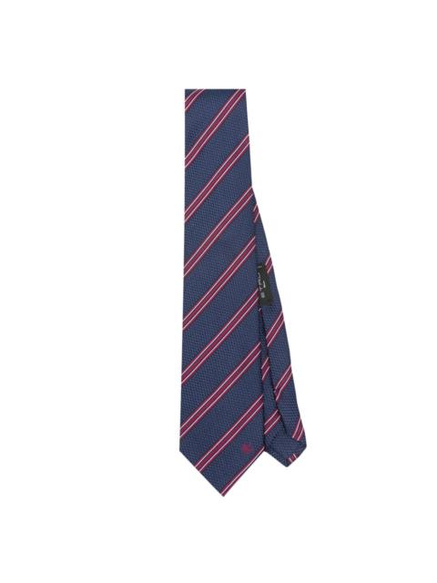 Etro stripe-pattern silk tie