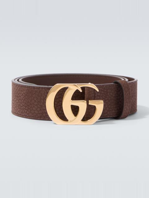 GUCCI Cut GG Marmont leather belt