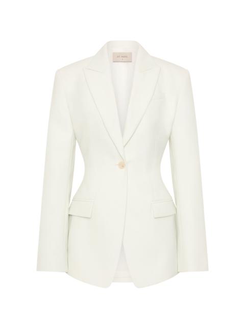 Contour Wool-Blend Suiting Blazer white