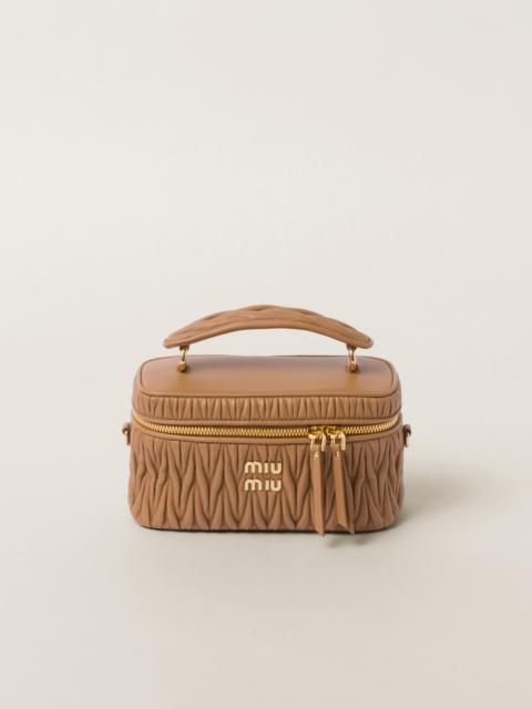Miu Miu Matelassé nappa leather shoulder bag