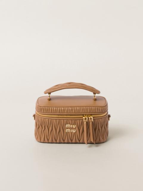 Matelassé nappa leather shoulder bag