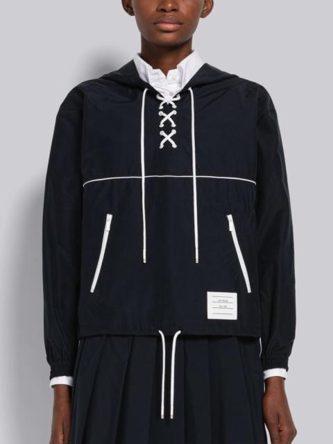 Thom Browne Ripstop Oversized Lace Up Anorak