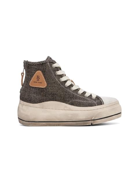 R13 Khaki Kurt High Top Sneakers