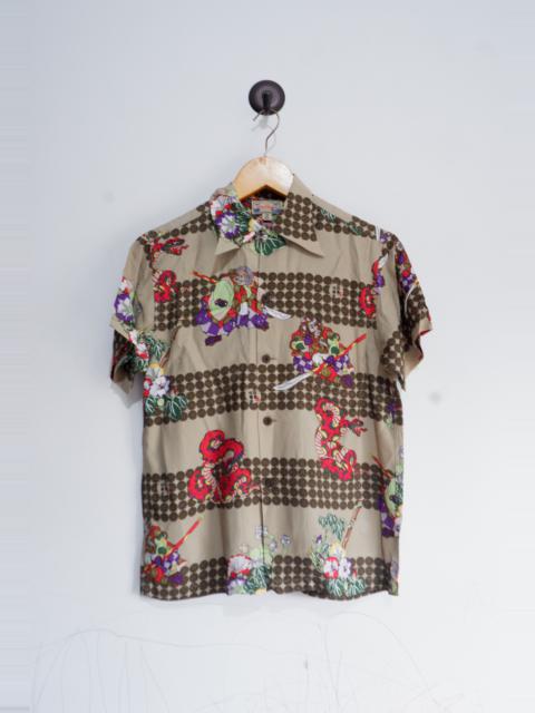 Other Designers Vintage Dry Bones Rayon Hawaiian Shirt