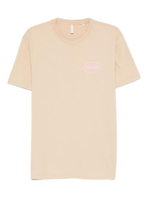 SUNFLOWER oval-logo cotton T-shirt