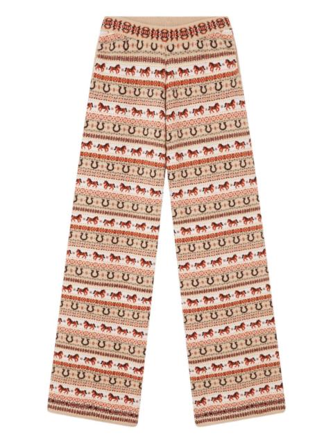 Stella McCartney Fair Isle patterned trousers