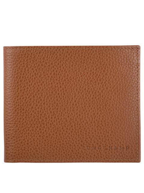 Longchamp Le Foulonné Wallet Caramel - Leather