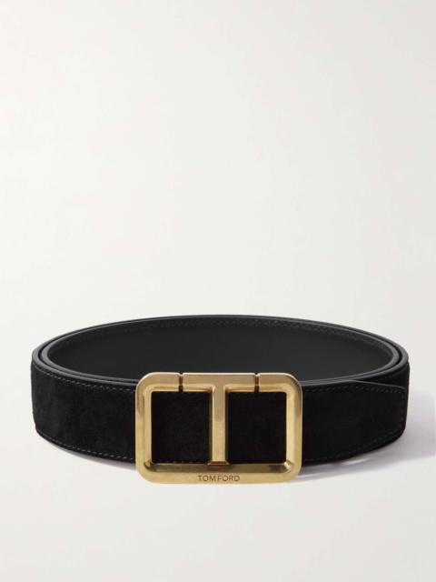 TOM FORD 3cm Suede Belt