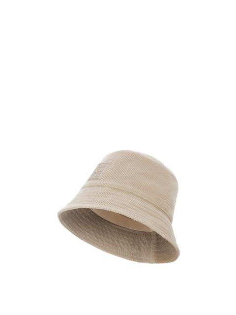 Patch bucket hat in corduroy