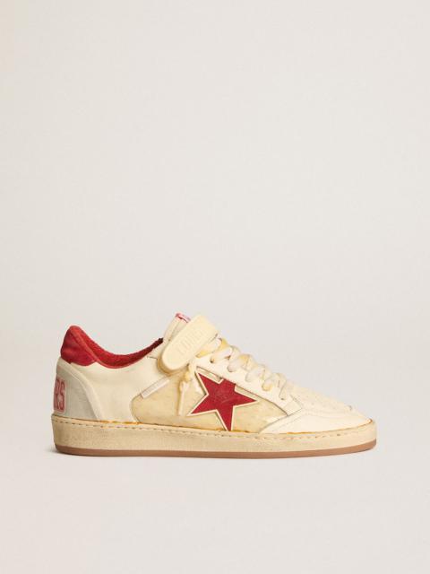 Men’s Ball Star LAB in nappa and PVC with red suede star and heel tab