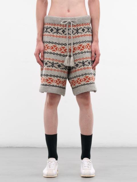 Kapital Fair Isle Wool Knit Shorts