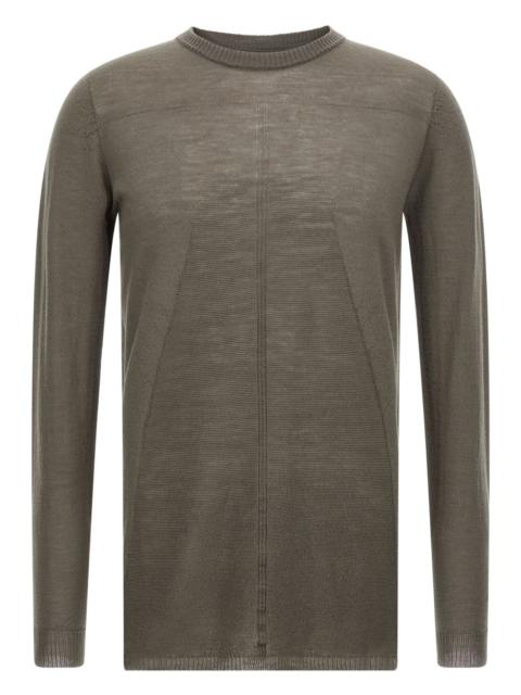 ribbed crew-neck sweater