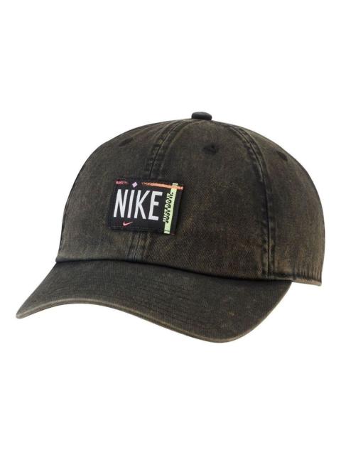 Nike (WMNS) Nike Sportswear Heritage 86 Washed Cap 'Black' DH2058-010
