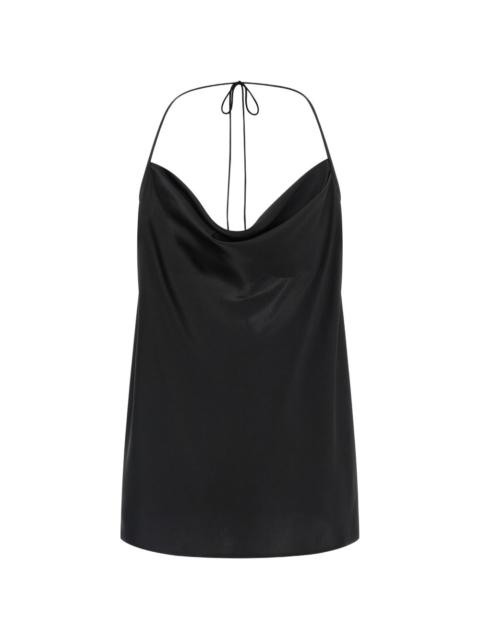 Valentino tie-up silk top