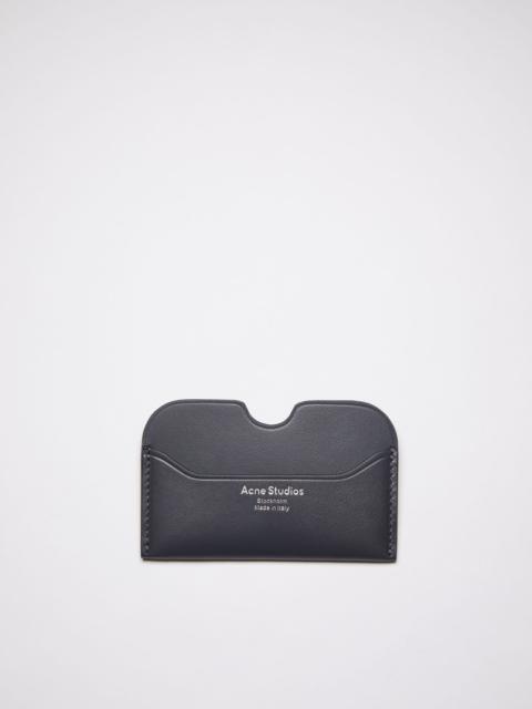 Acne Studios Leather card case - Dark Blue