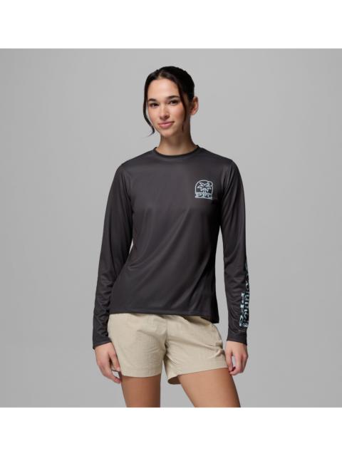 Columbia Women's PFG Tidal Tee Palm Waves Long Sleeve Shirt
