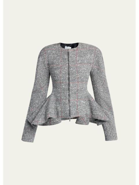 Stella McCartney Speckled Wool-Blend Tweed Jacket