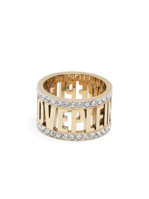 PHILIPP PLEIN logo-lettering ring