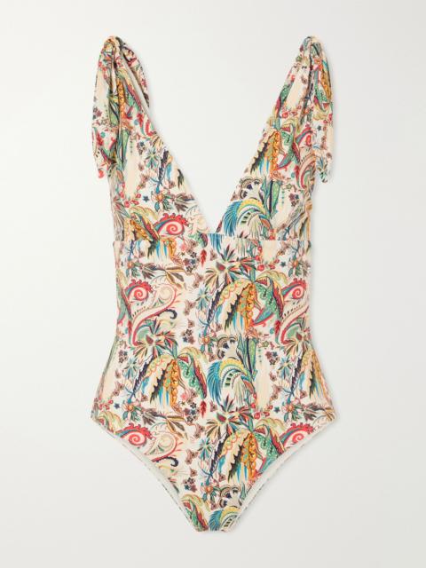 Etro Printed swimsuit White