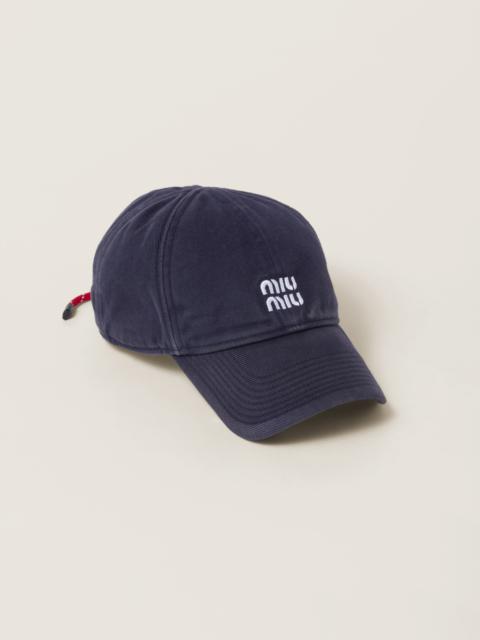 Miu Miu Denim baseball cap