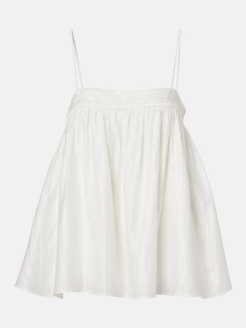 ROTATE Striped gathered camisole
