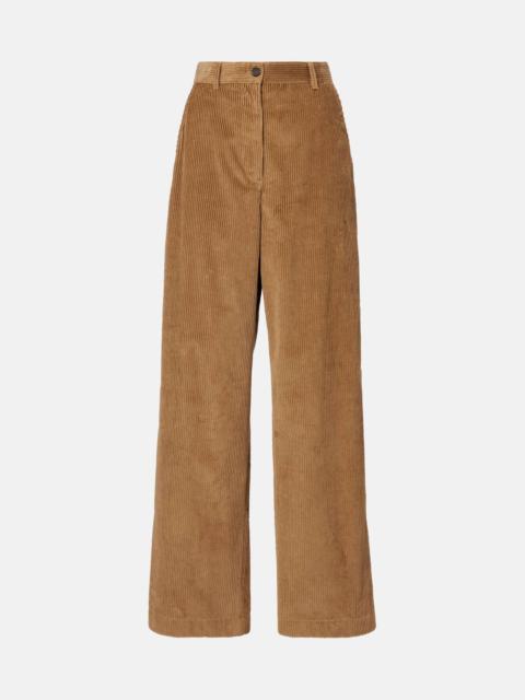Miu Miu Cotton corduroy wide-leg pants