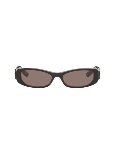 BALENCIAGA Black Rectangular Sunglasses