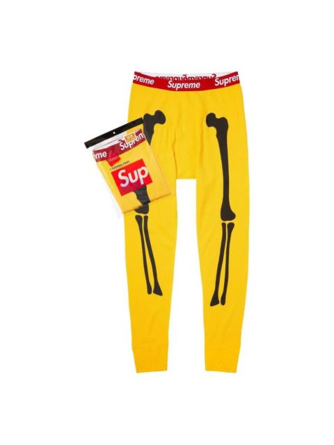 Supreme Supreme x Hanes Bones Thermal Pant (1 Pack) 'Yellow' FW25A30-YELLOW