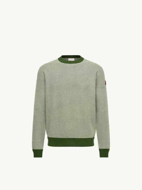 Moncler Leather Logo Cotton Sweater