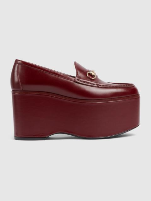 GUCCI Women's Gucci Horsebit platform loafer
