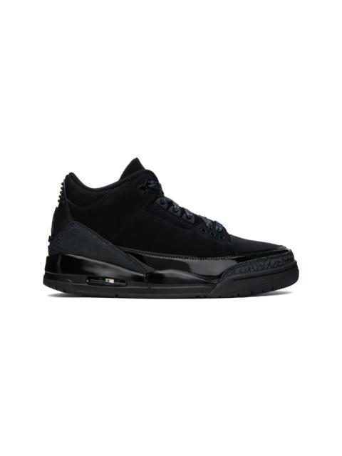 Jordan Black Air Jordan 3 Retro 'Black Cat' Sneakers