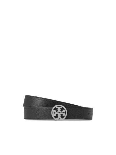 TORY BURCH circular-buckle leather belt
