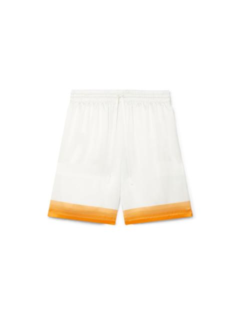 Palm Springs Icon Orange Silk Shorts