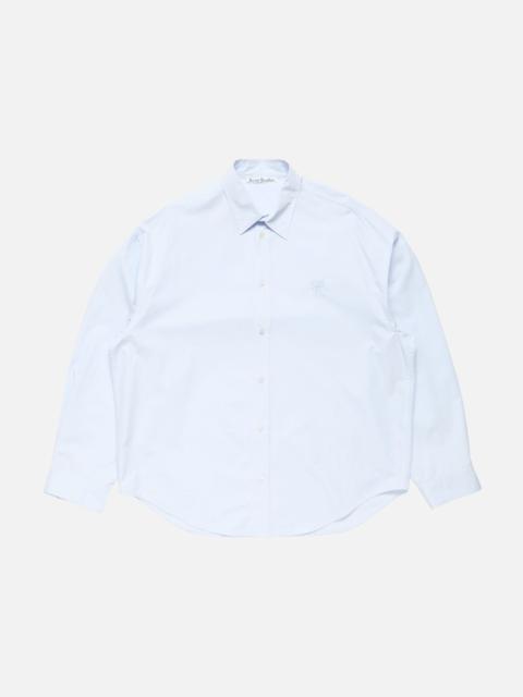 Acne Studios Button-up shirt with logo - Ice blue