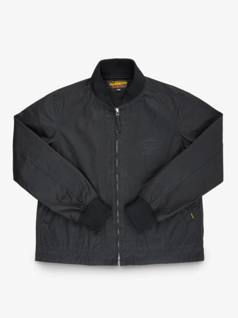 Iron Heart IHJ-145-BLK 7oz Rubber Wax Coated Windbreaker - Black
