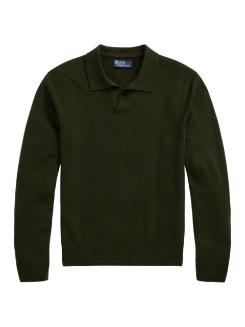 Polo Ralph Lauren Men's Wool Polo Sweater - Leaf Green Heather
