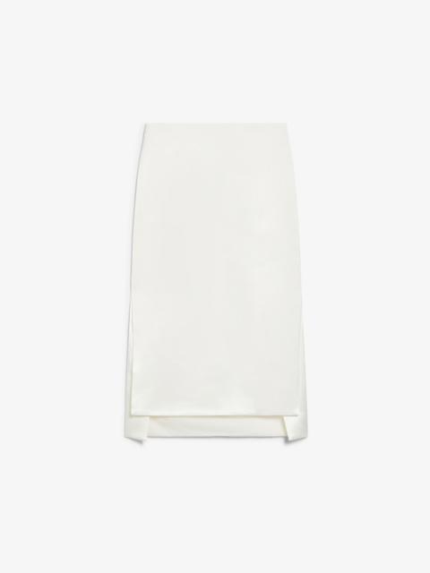 Sportmax HUDSON Long slit wrap-style skirt