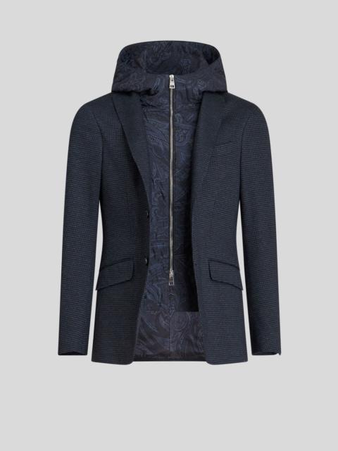Etro JACQUARD BLAZER WITH HOOD