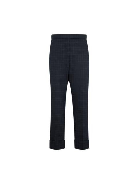 Thom Browne Windowpane Check Classic Backstrap Trouser