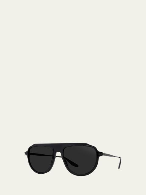 BARTON PERREIRA Men's Avtak Tonal Square Sunglasses