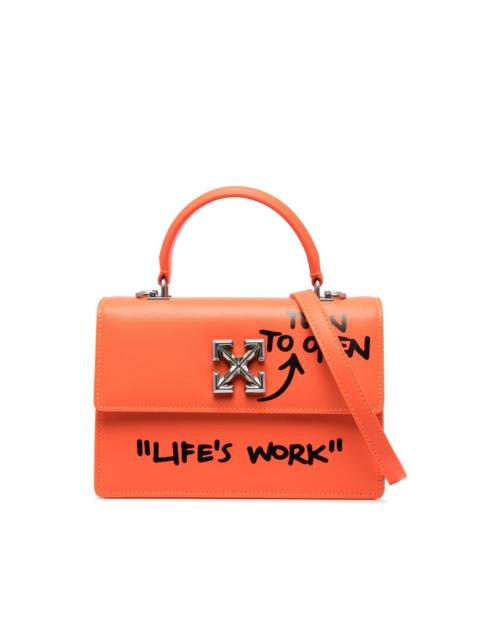 Off-White Jitney 1.4 leather top-handle bag