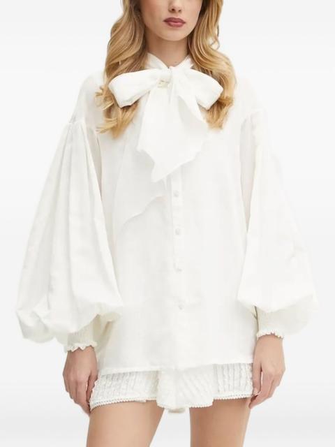 Charo Ruiz bow-detail balloon-sleeve blouse