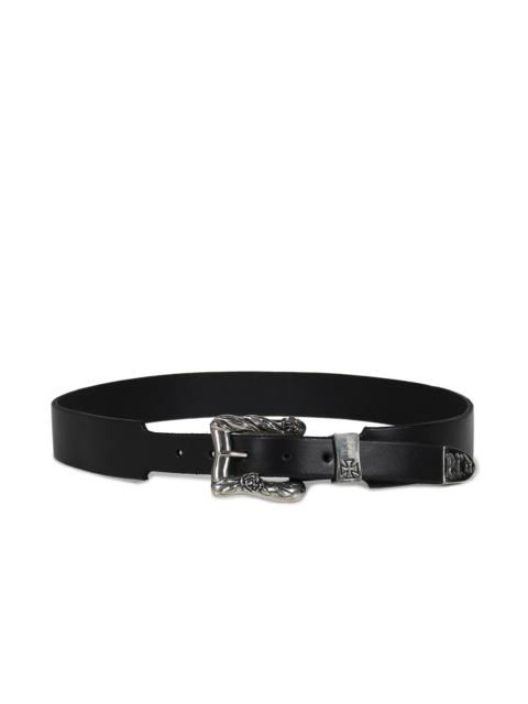 Enfants Riches Déprimés CLASSIC ROSE BUCKLE BELT / BLK