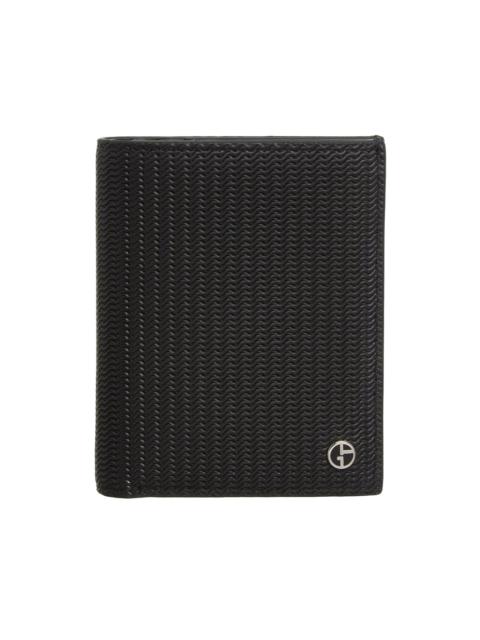 GIORGIO ARMANI logo-plaque cardholder