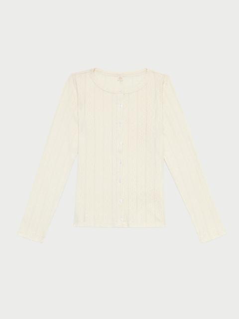 LOEFFLER RANDALL Ash Pointelle Cardigan