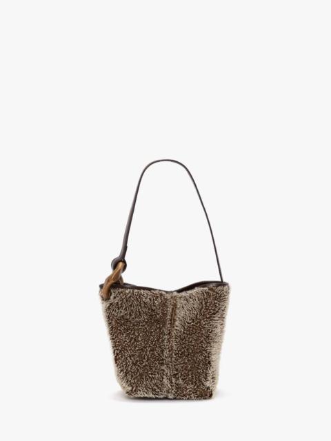 SMALL JWA CORNER BUCKET - MOHAIR BUCKET BAG