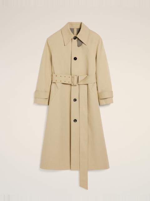 AMI Paris BEIGE COTTON BELTED MAC