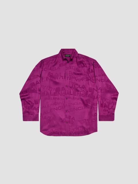 BALENCIAGA Women's Cocoon Shirt - Plum