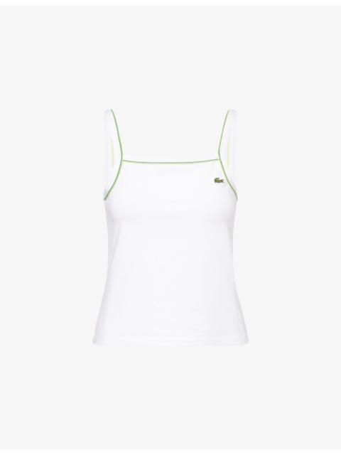 LACOSTE Logo-Patch Cotton-Modal Jersey Tank Top